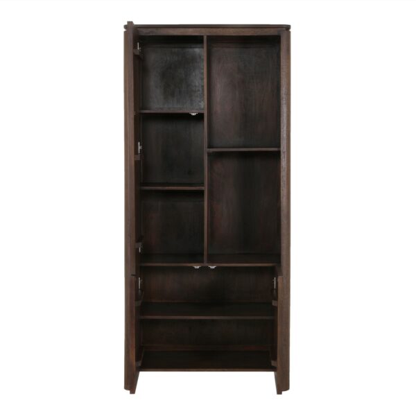 Vakkenkast Dallas Bruin Mangohout 90 cm