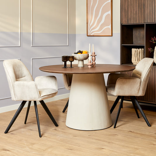 Eettafel Madison Walnoot | 130 cm