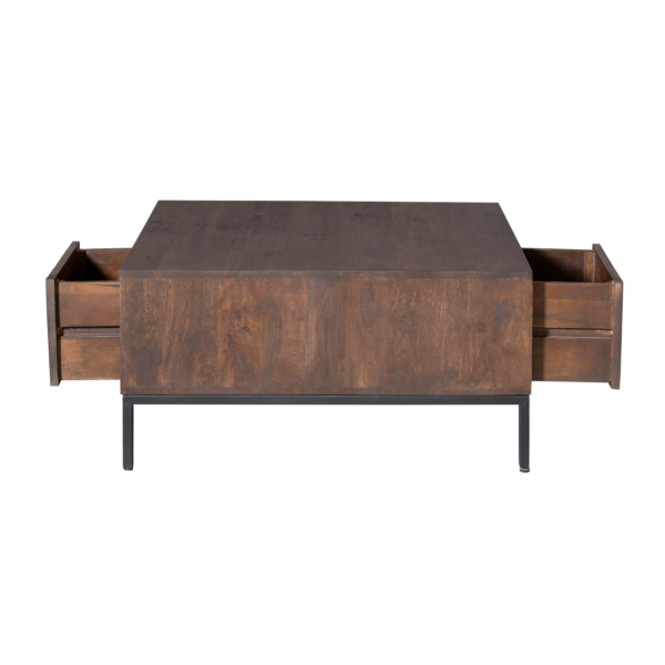 Salontafel Madison Brown | 80 cm | Vierkant