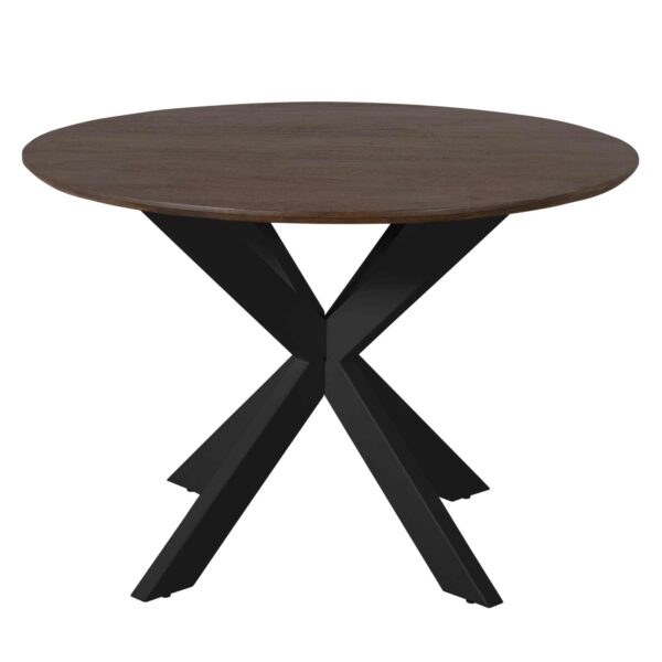 Eettafel Madison Brown | div maten | Poot Black