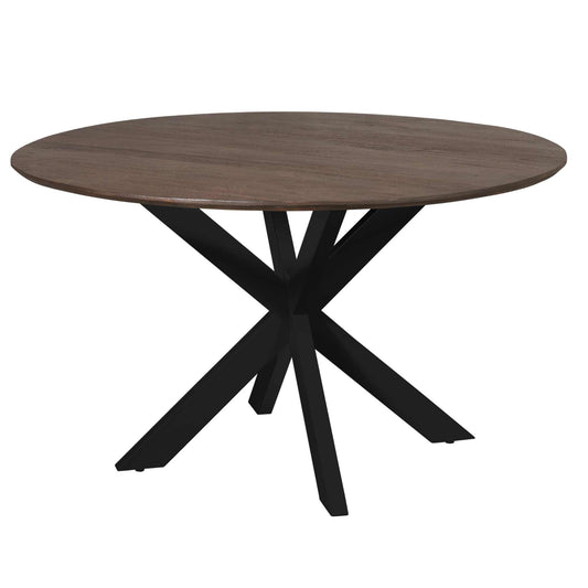 Eettafel Madison Brown | div maten | Poot Black