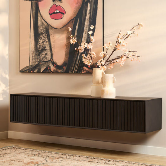 Zwevend tv meubel Madison Black | div maten