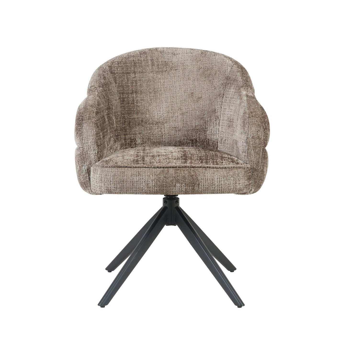 Eetkamerstoel Bella | Clay | Poot Black | Met armleuning