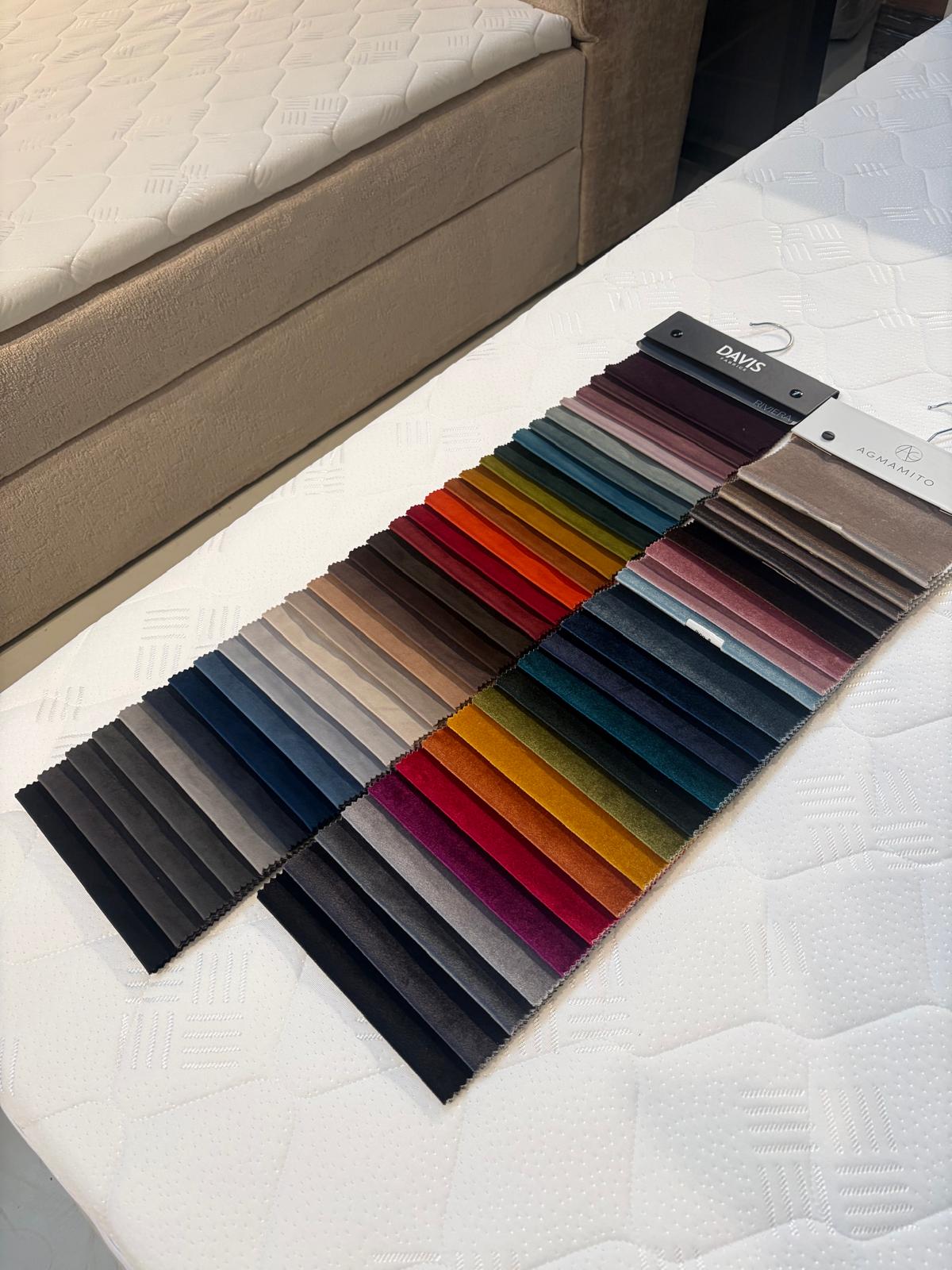 Velvet Opbergbed met Design Hoofdbord – Luxe Hotel Chique Uitstraling