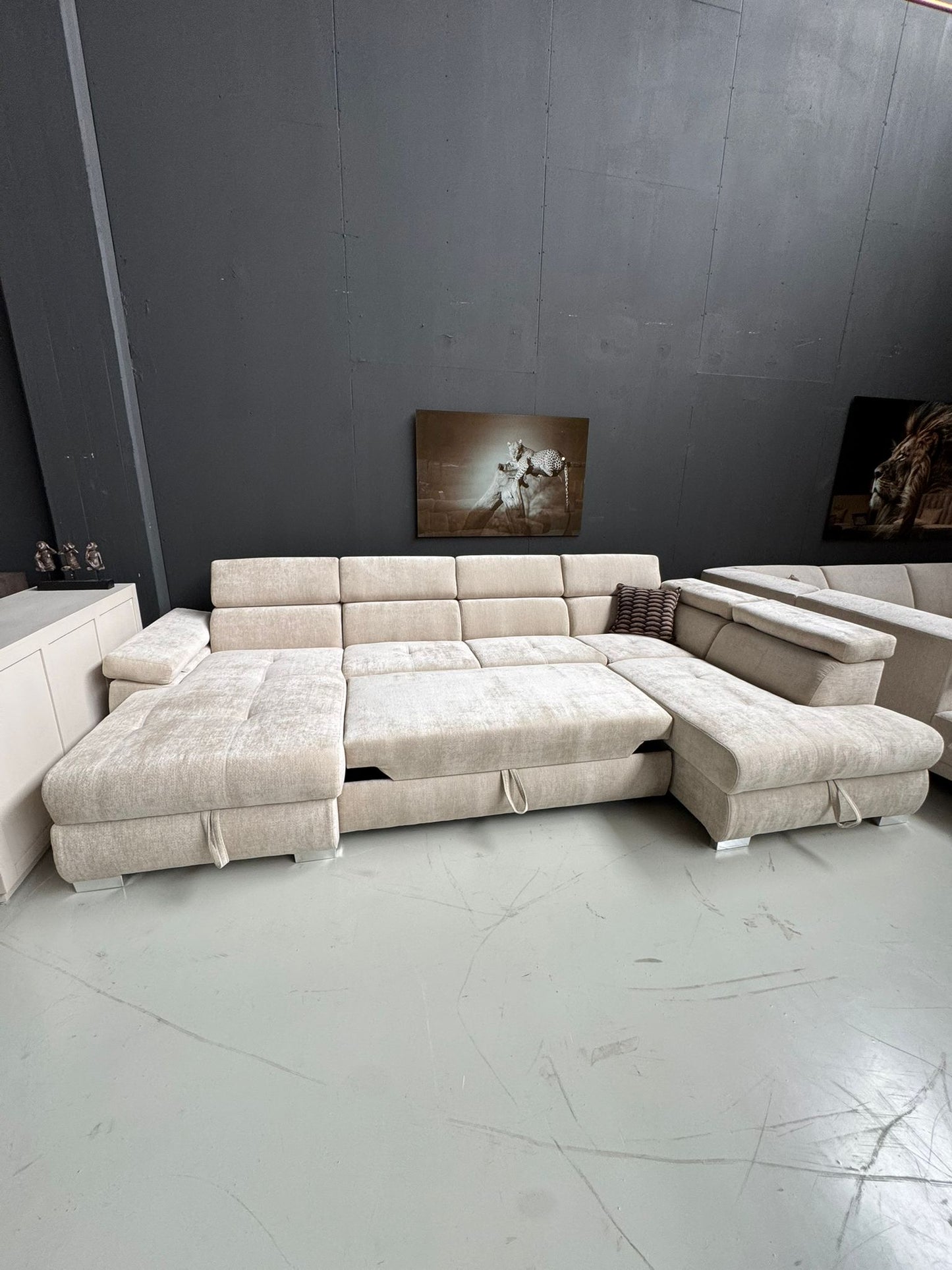 TREND slaapbank | BEIGE bouclé