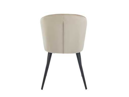Curve Eetkamerstoel - beige- velvet |  €59/stuk | SET VAN 2