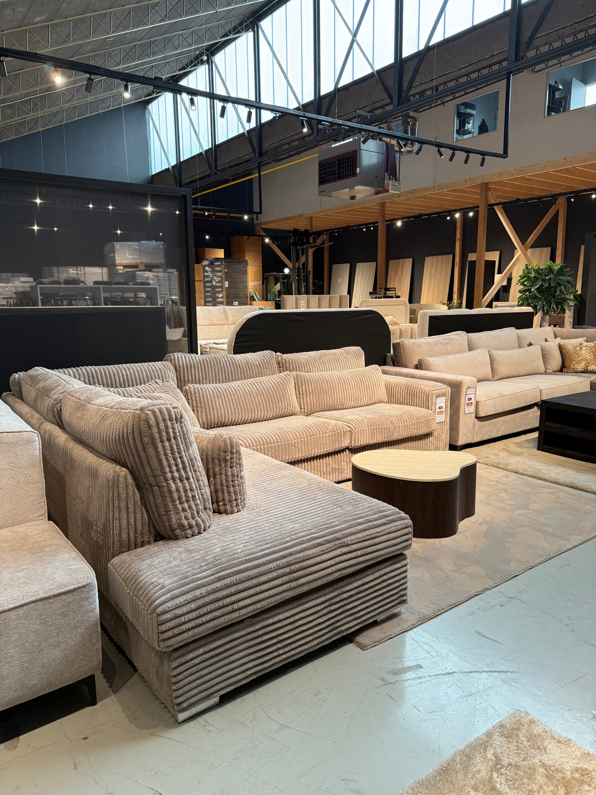 Hoekbank Crescent rib