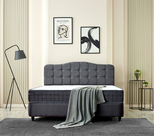 Storage Boxspring Marrakech Velvet Anthracite 140x200