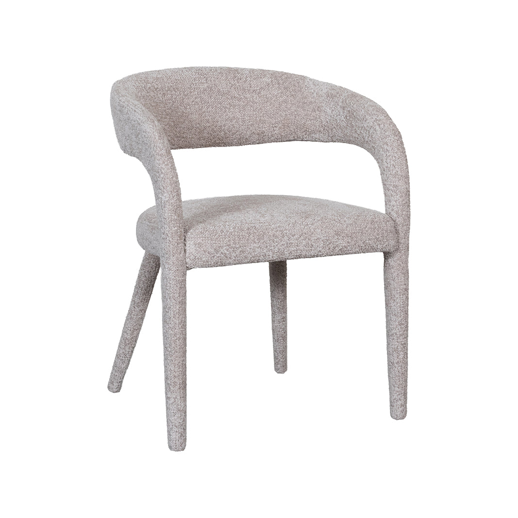 LABEL51 Eetkamerstoel Tamiko - Beige - Superb - Beige Stof