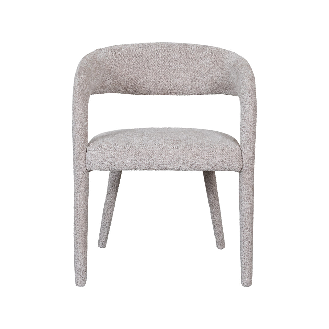 LABEL51 Eetkamerstoel Tamiko - Beige - Superb - Beige Stof