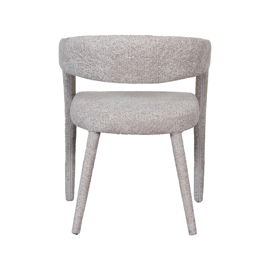 LABEL51 Eetkamerstoel Tamiko - Beige - Superb - Beige Stof