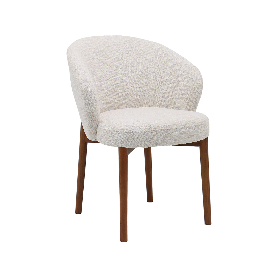 LABEL51 Eetkamerstoel Sakiko - Naturel - Superb - Walnoot Hout