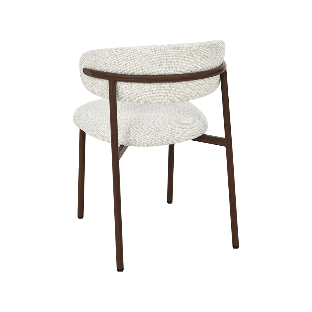 LABEL51 Eetkamerstoel Kaito - Naturel - Prestige - Walnoot Metaal
