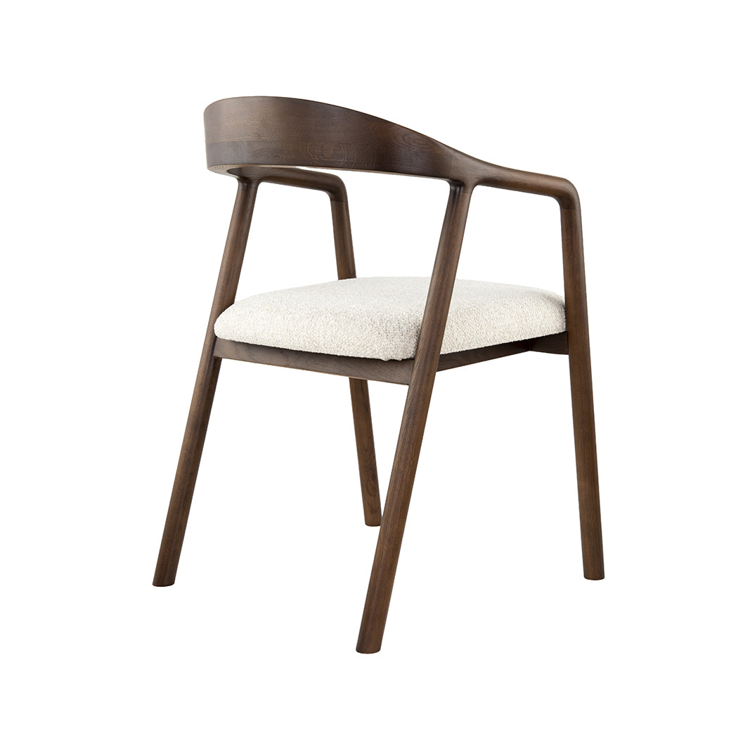 LABEL51 Eetkamerstoel Lone - Naturel - Superb - Walnoot Hout