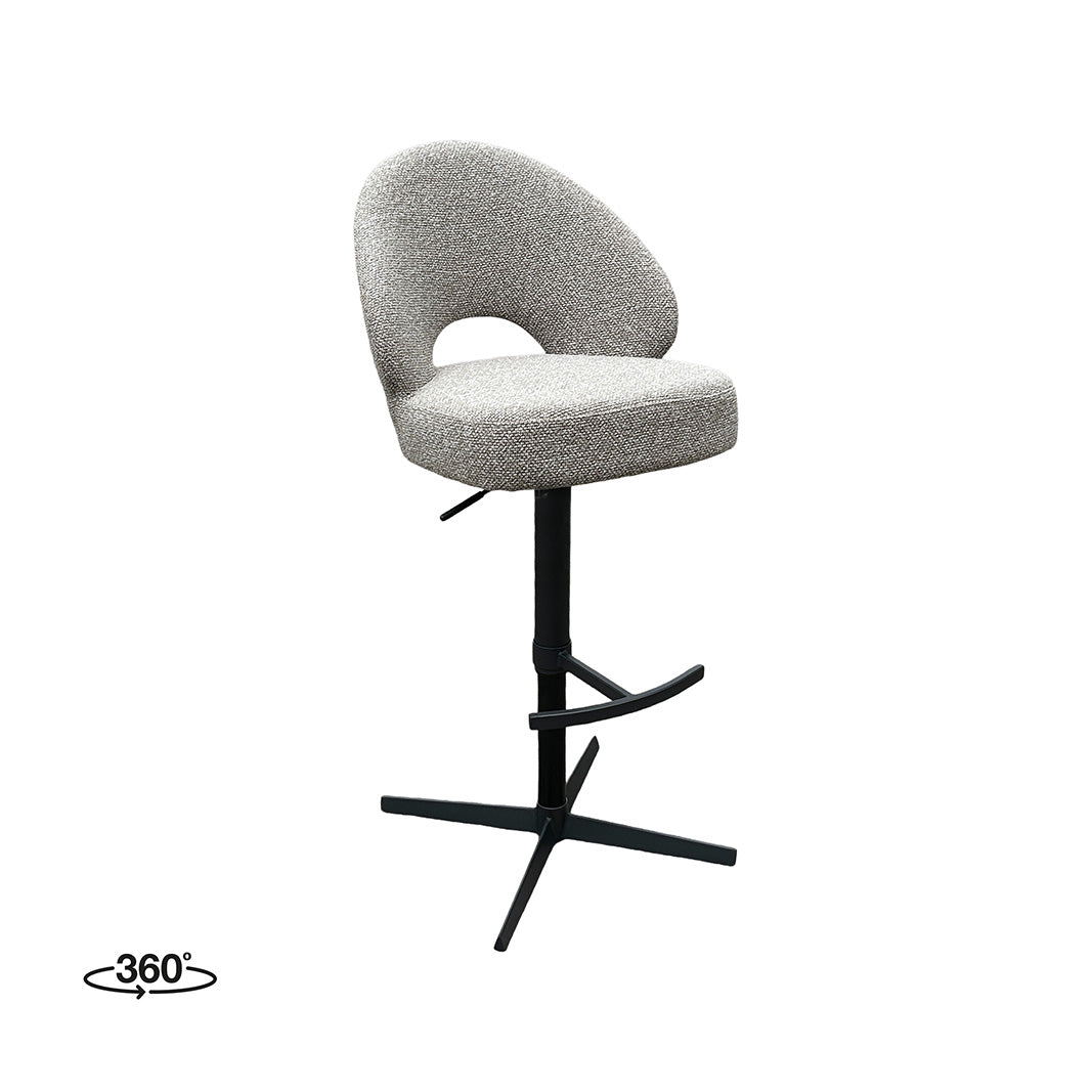 LABEL51 Barkruk Saint Tropez - Mushroom - Royal Boucle - Gaslift