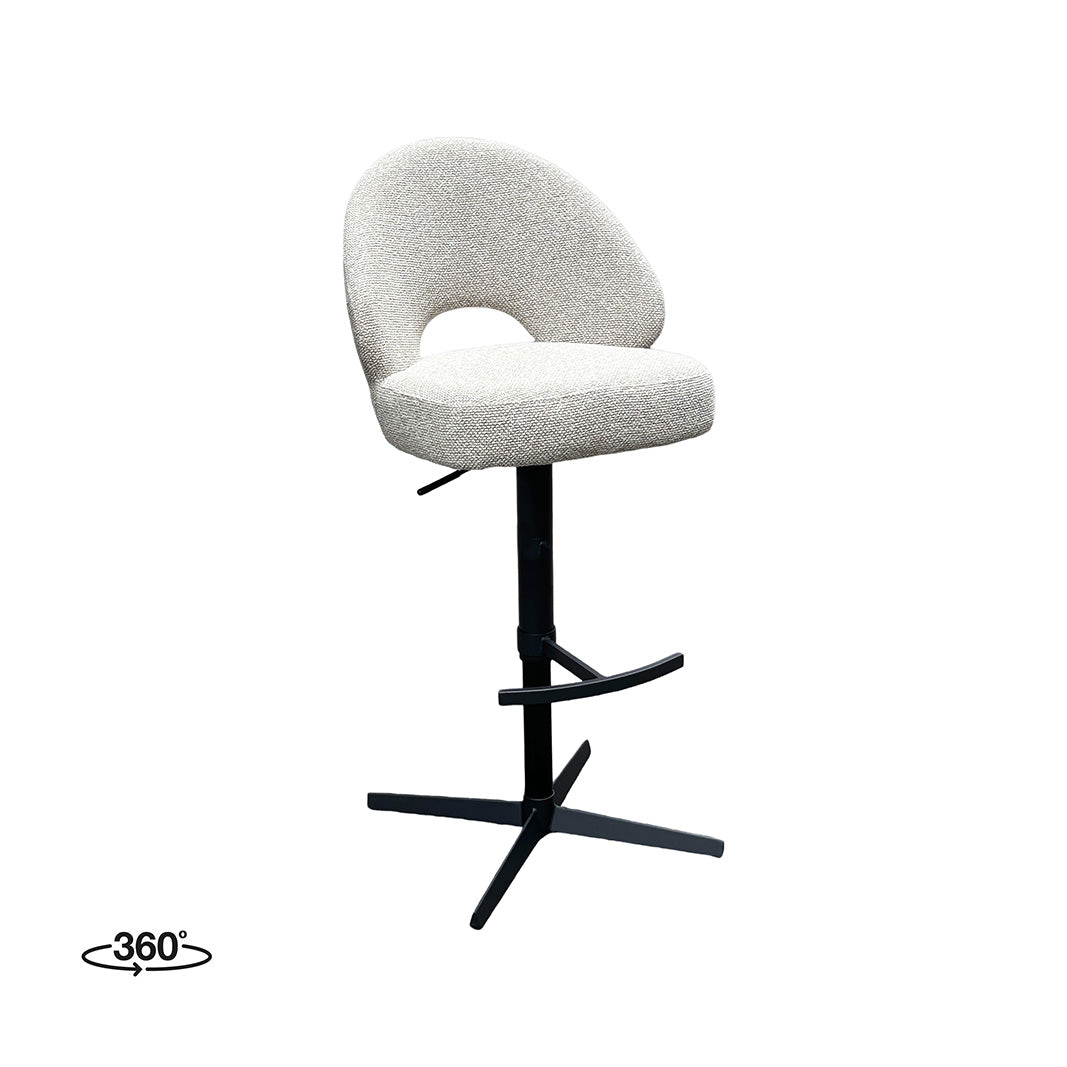 LABEL51 Barkruk Saint Tropez - Naturel - Royal Boucle - Gaslift