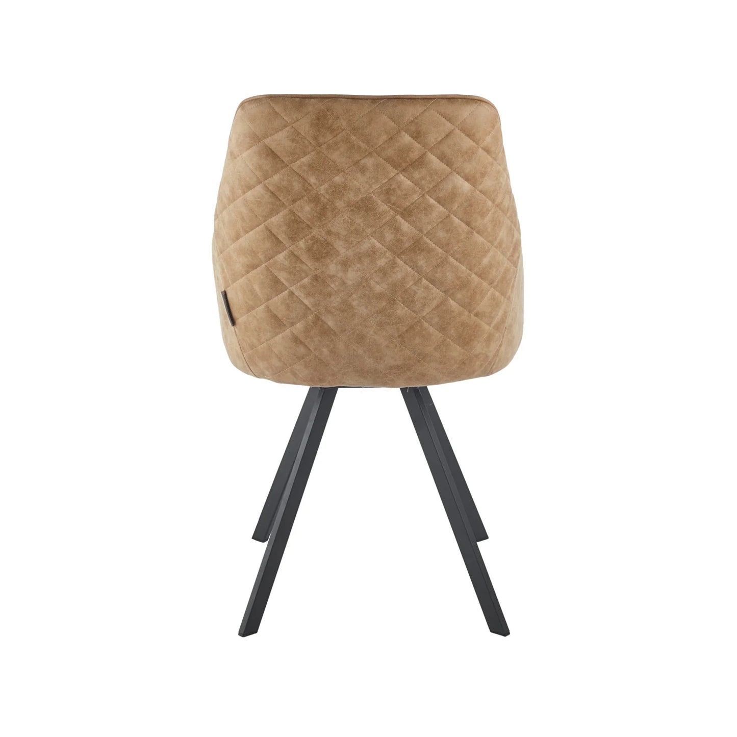 Twisty Eetkamerstoel - Beige Microfiber - Draaibaar - €85/stuk | SET VAN 2
